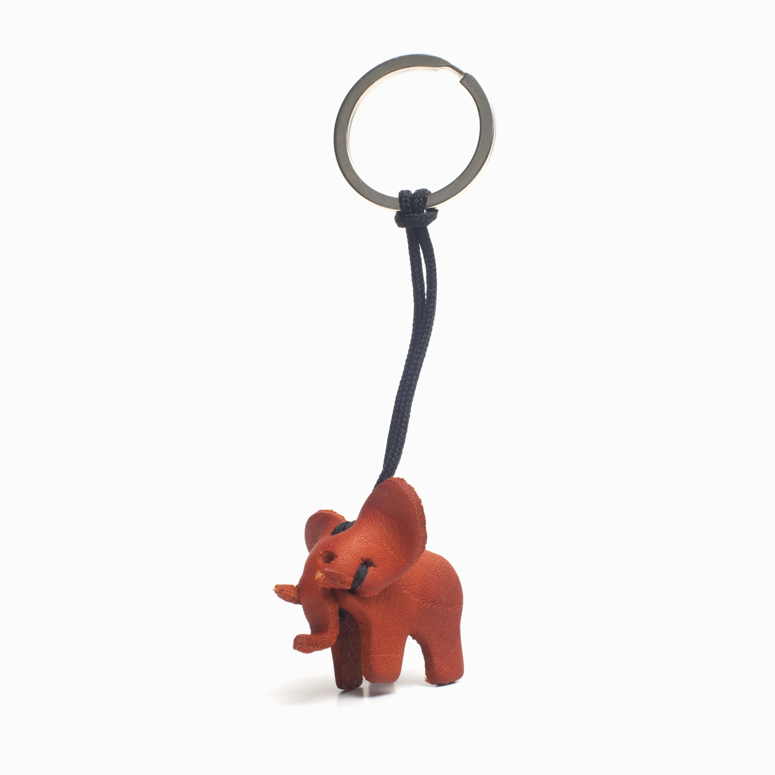 【新品/未使用】  ELEPHANT KEY RING Leather Elephant Key Ring -Small — Love Travels. Imports.